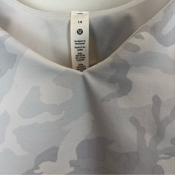 Lululemon Align Tank 14 white gray camo top - Picture 8 of 10